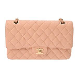 CHANEL Matrasse ChainShoulder W flap 9.8" salmon pink 806000640473000